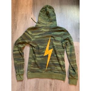 Aviator Nation camp bolt zip up